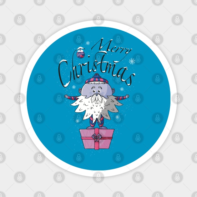 Santa Claus Cute Magnet by Xatutik-Art